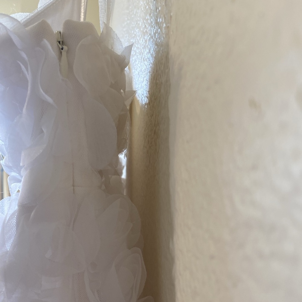 ANTHROPOLOGY BHLDN V-NECK TULLE ROSETTE MINI DRESS - Picture 11 of 11